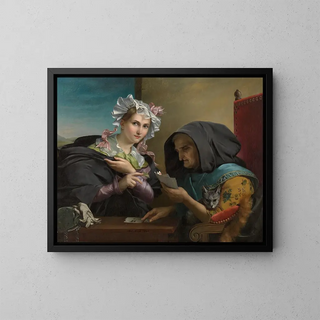The fortune-teller - Adèle Kindt — framed artwork on a wall