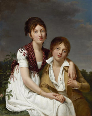 Portrait of Amélie Justine and Charles Édouard Pontois - Adèle Romany — artwork view