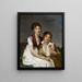 Portrait of Amélie Justine and Charles Édouard Pontois - Adèle Romany — framed artwork on a wall
