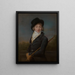 Portrait of Auguste Vestris 1760-1842 French dancer - Adèle Romany — framed artwork on a wall