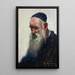 Portrait of a Jew - Adolf Behrman — framed artwork on a wall
