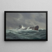 Underwater Sea Painting - Adolf Bock — framed artwork on a wall