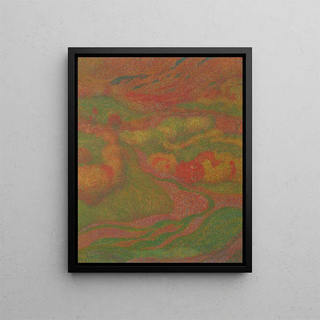 Landscape Painting - Adolf Böhm — framed artwork on a wall