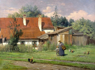 Idylle de la ferme - Adolf Chelius — artwork view