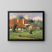 Idylle de la ferme - Adolf Chelius — framed artwork on a wall