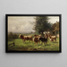Herd of cows near Dachau - Adolf Chelius — framed artwork on a wall