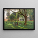Under the old linden trees near Erding - Adolf Chelius — framed artwork on a wall