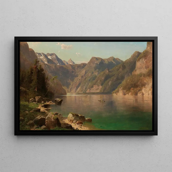 Königssee Painting - Adolf Chwala — framed artwork on a wall