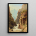 Sentier sur une rive de rivière - Adolf Chwala — framed artwork on a wall