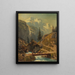 Mountain stream in high mountain - Adolf Conrad Mosengel — framed artwork on a wall