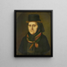 Portrait of Agatha Duffner née Dorer 1766-1842 - Adolf Duffner — framed artwork on a wall