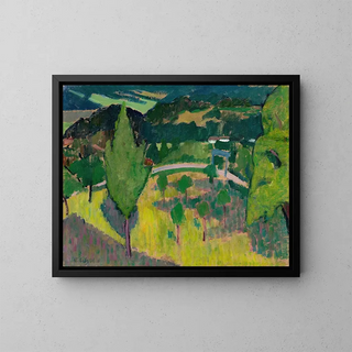 Montagnes de Brannenburg - Adolf Erbslöh — framed artwork on a wall