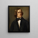 Portrait Painting of a Man - Adolf Follenweider — framed artwork on a wall