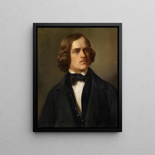 Portrait Painting of a Man - Adolf Follenweider — framed artwork on a wall