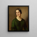 Portrait of a Woman - Adolf Follenweider — framed artwork on a wall
