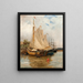 In the port - Adolf Fredrik Nordling — framed artwork on a wall