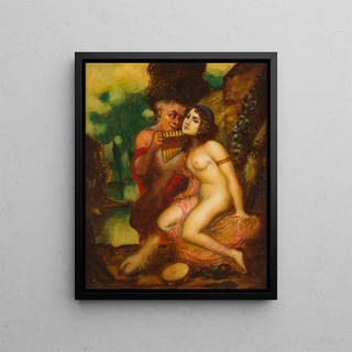 L'éveil de l'amour - Adolf Frey-Moock — framed artwork on a wall