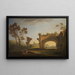Landscape with Ruins of the Aqueduct - Adolf Fryderyk Harper — framed artwork on a wall