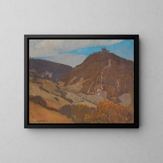 Leopoldsberg and Kahlenberg - Adolf Gross — framed artwork on a wall