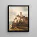 Medieval Citadel Painting - Adolf Gustav Thamm — framed artwork on a wall