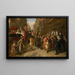 Poverty and Wealth - Adolf Heinrich Hansen — framed artwork on a wall