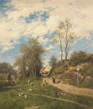 Morning Spring Painting - Adolf Heinrich Lier — artwork view