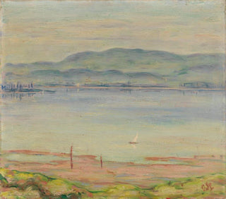 Landscape of Lake Constance near Mettnau - Adolf Hildenbrand — artwork view