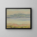 Landscape of Lake Constance near Mettnau - Adolf Hildenbrand — framed artwork on a wall