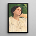 Portrait of the artist's wife - Adolf Hirémy-Hirschl — framed artwork on a wall