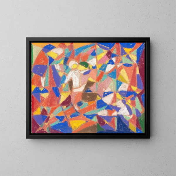 Composition figurative - Adolf Hölzel — framed artwork on a wall