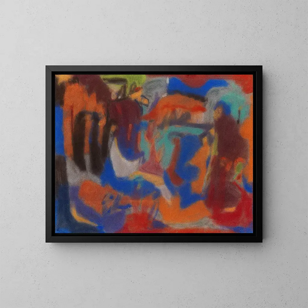 Figurative composition - Adolf Hölzel — framed artwork on a wall