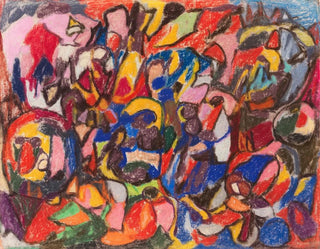 Figures dans un paysage - Adolf Hölzel — artwork view