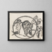 Dans le cercle - Adolf Hölzel — framed artwork on a wall