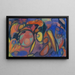Composition with Circle - Adolf Hölzel — framed artwork on a wall
