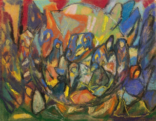 Composition of Figures without Title - Adolf Hölzel — artwork view
