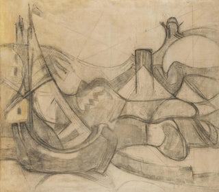 Sailboats in front of Knokke - Adolf Hölzel — artwork view