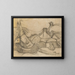 Sailboats in front of Knokke - Adolf Hölzel — framed artwork on a wall