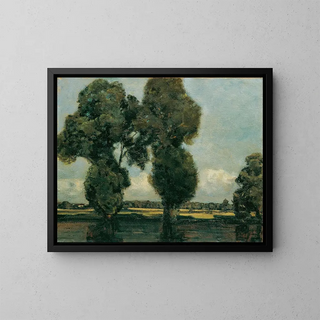 Peupliers argentés - Adolf Hölzel — framed artwork on a wall