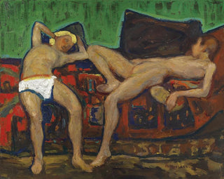 Deux nus reposants - Adolf Hölzel — artwork view
