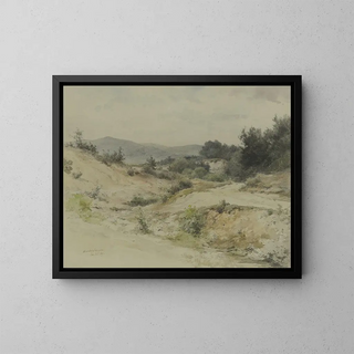 Motif à Dornholzhausen - Adolf Höfler — framed artwork on a wall
