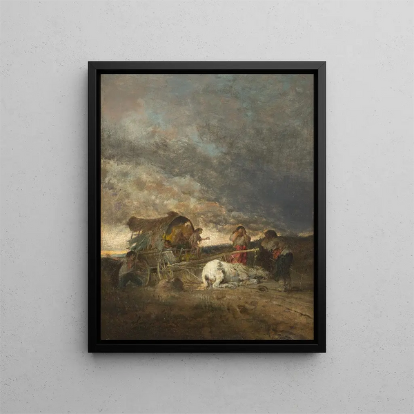 L'accident - Adolf Humborg — framed artwork on a wall