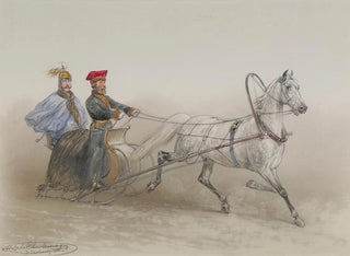 A sleigh ride - Adolf Yosifovich Charlemagne — artwork view