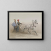 A sleigh ride - Adolf Yosifovich Charlemagne — framed artwork on a wall