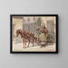 Vendeuse de sapins de Noël - Adolf Yosifovich Charlemagne — framed artwork on a wall