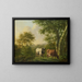 Landscape with Livestock - Adolf Karel Maximiliaan Engel — framed artwork on a wall