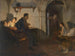 Rural Interior Scene Painting - Adolf Karpellus — artwork view