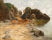 A rocky coast near Lovran - Adolf Kaufmann — artwork view