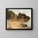 A rocky coast near Lovran - Adolf Kaufmann — framed artwork on a wall