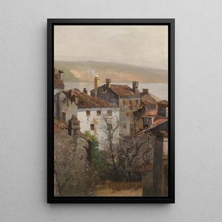Spring in Istria - Adolf Kaufmann — framed artwork on a wall