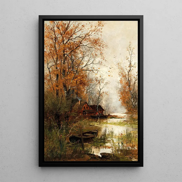 Dans la forêt de Fontainebleau - Adolf Kaufmann — framed artwork on a wall